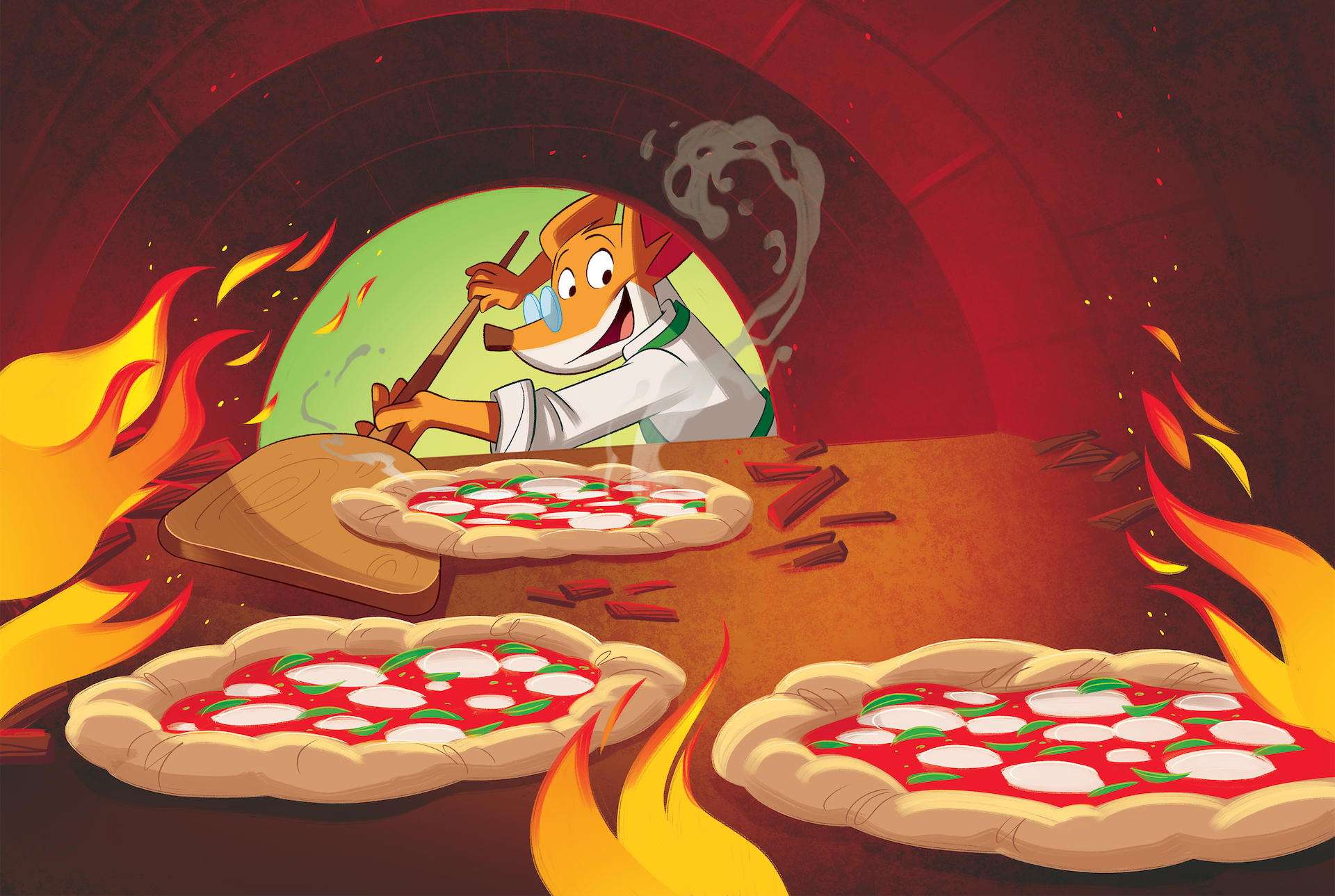 Geronimo Stilton incontra Franco Pepe, chef pizzaiolo!