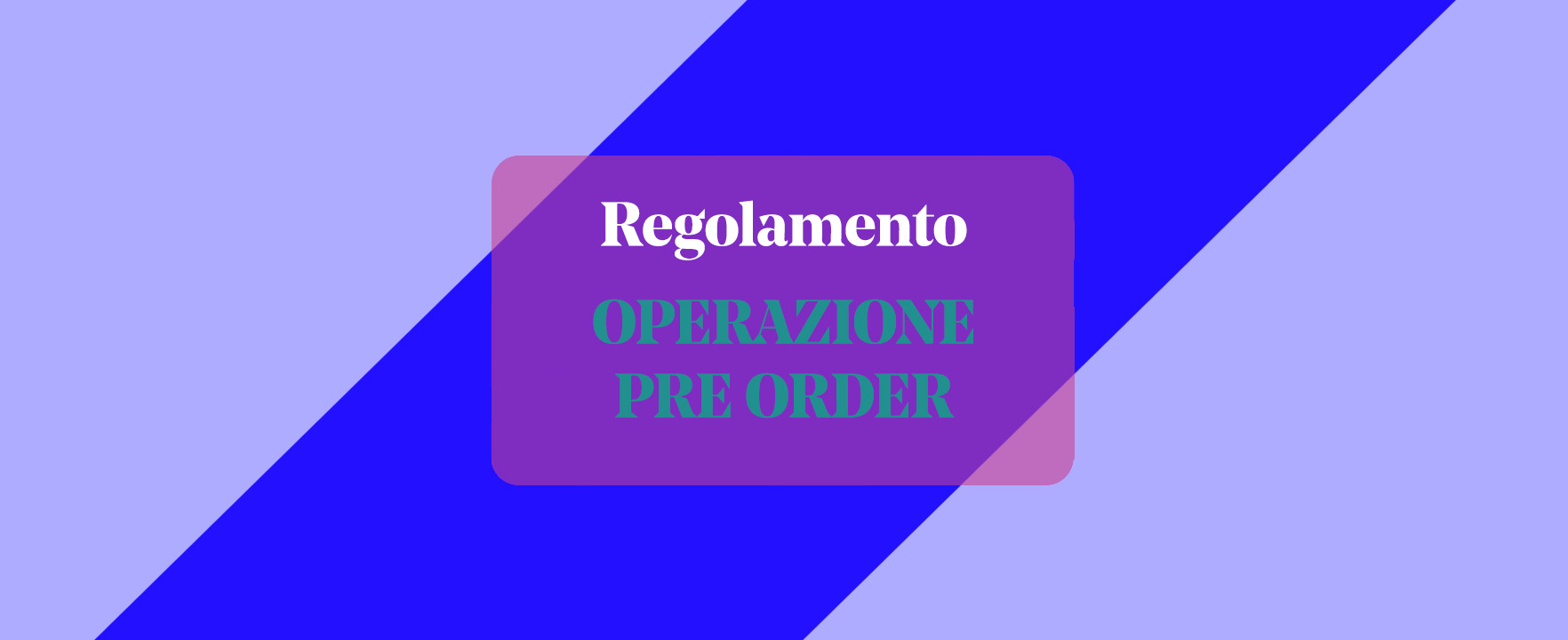 Regolamento Operazioni a premio
