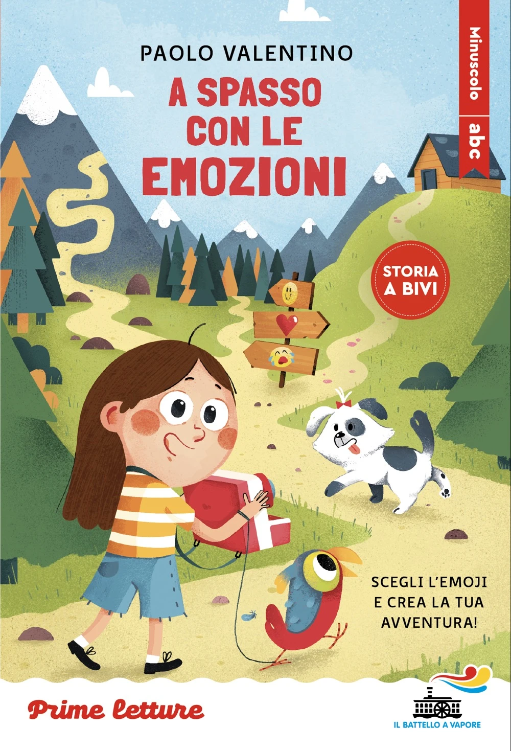 A spasso con le emozioni – Scegli l’emoji e crea la tua avventura! – stampatello minuscolo a leggibilità facilitata
